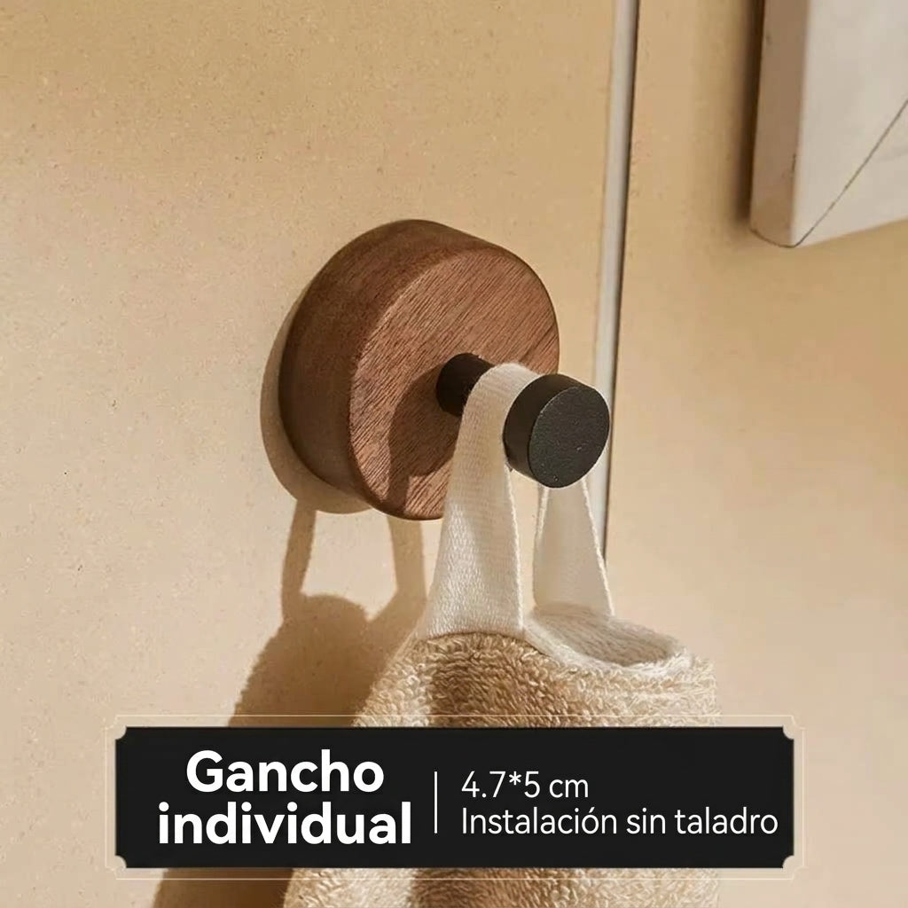 Colgador Autoadhesivo de Madera LoraMia