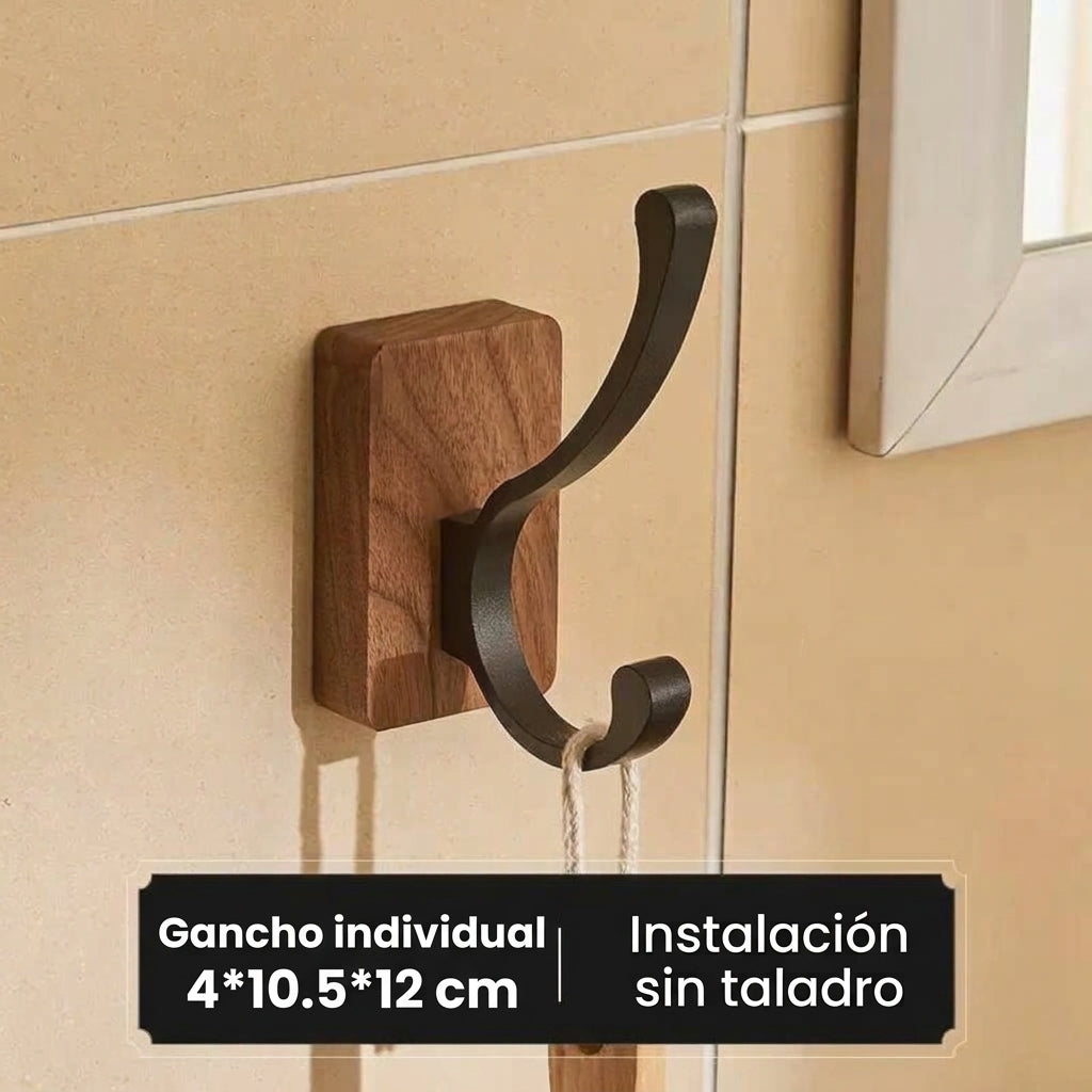 Colgador Autoadhesivo de Madera LoraMia